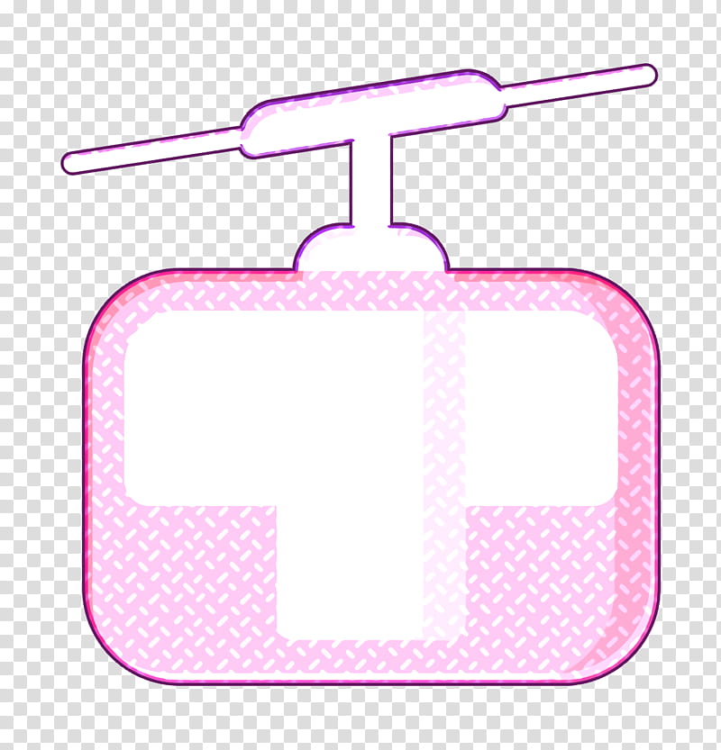 Travel icon Cable car icon Cabin icon, Pink M, Line, Meter transparent background PNG clipart