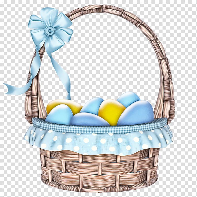 gift basket basket storage basket hamper wicker, Easter Basket Cartoon, Happy Easter Day, Eggs, Turquoise, Flower Girl Basket, Easter
, Home Accessories transparent background PNG clipart