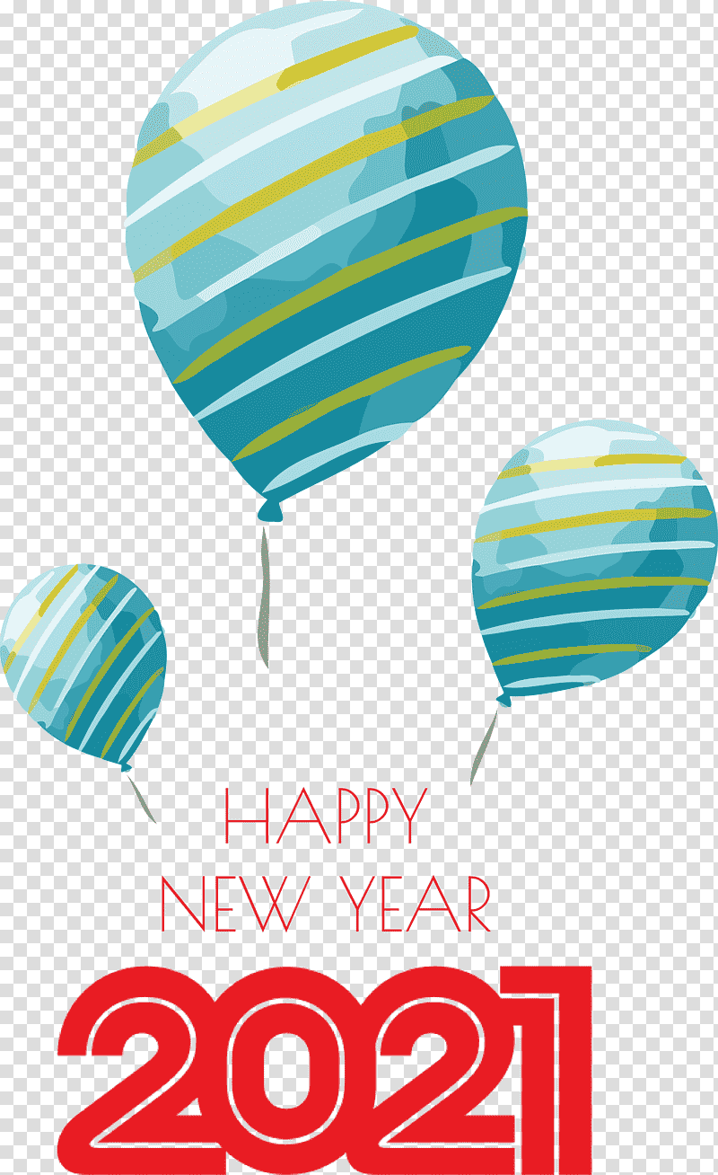 2021 Happy New Year 2021 New Year, Hot Air Balloon, Meter, Line, Atmosphere Of Earth, Mathematics, Geometry transparent background PNG clipart