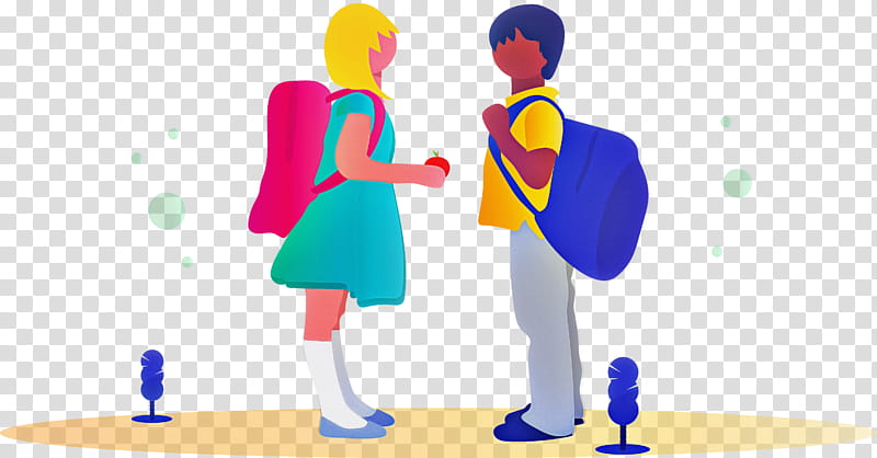 back to school student boy, Girl, Interaction, Conversation, Human, Gesture, Animation, Sharing transparent background PNG clipart