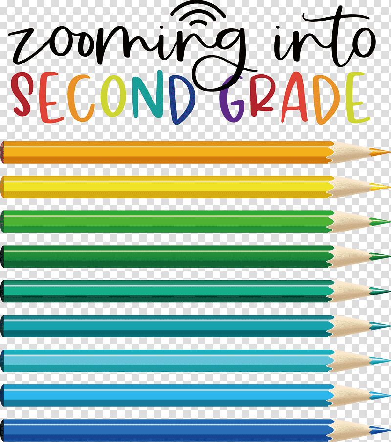 back to school second grade, Pencil, Writing, Yellow, Line, Meter, Number transparent background PNG clipart