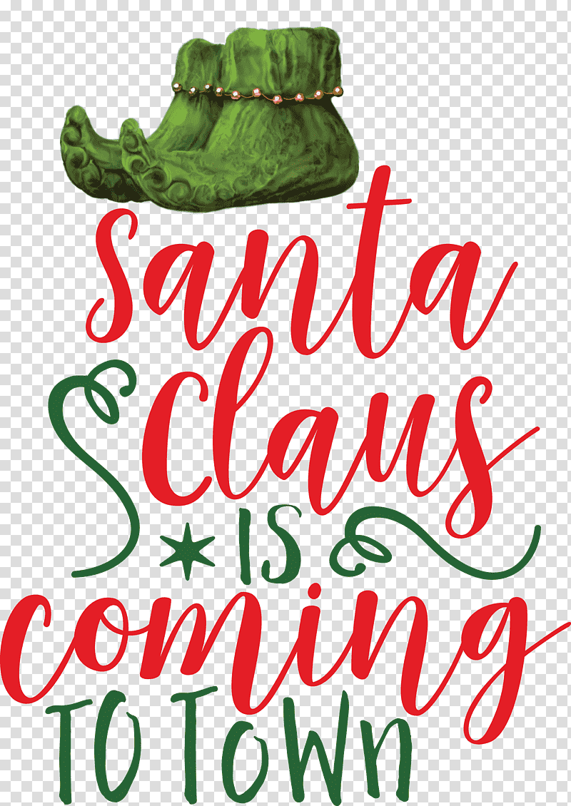 Santa Claus is coming Santa Claus Christmas, Christmas , Christmas Tree, Christmas Day, Christmas Ornament M, Meter, Plants transparent background PNG clipart