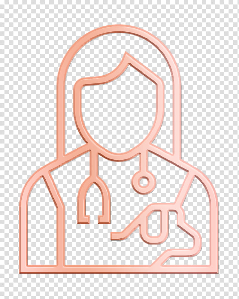Doctor icon Veterinarian icon Jobs and Occupations icon, Pink transparent background PNG clipart