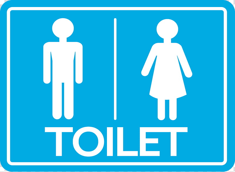 boys bathroom sign clipart blue