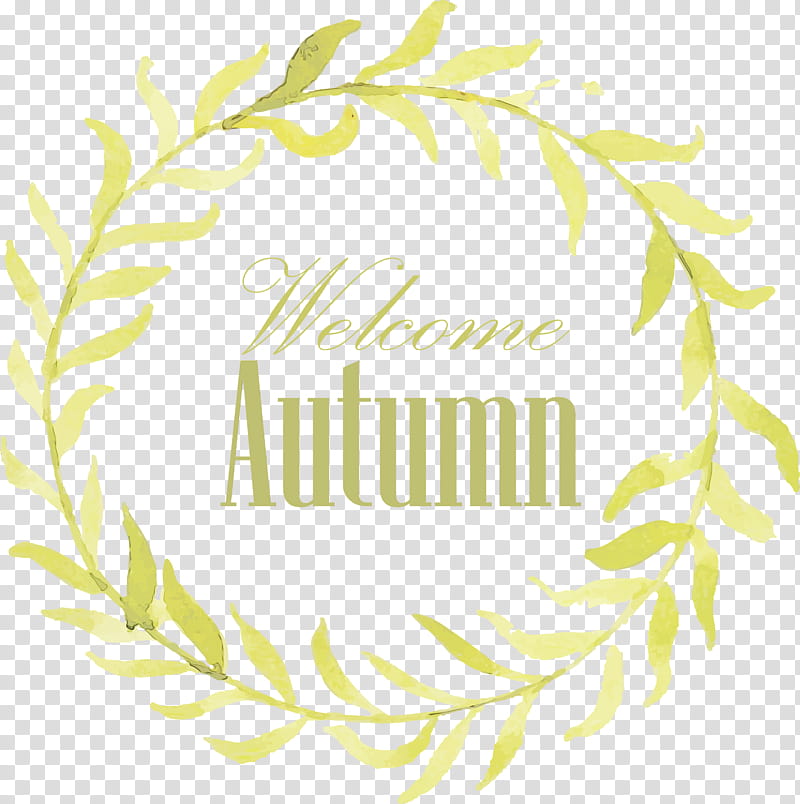 New Year, Hello Autumn, Welcome Autumn, Hello Fall, Welcome Fall, Watercolor, Paint, Wet Ink transparent background PNG clipart
