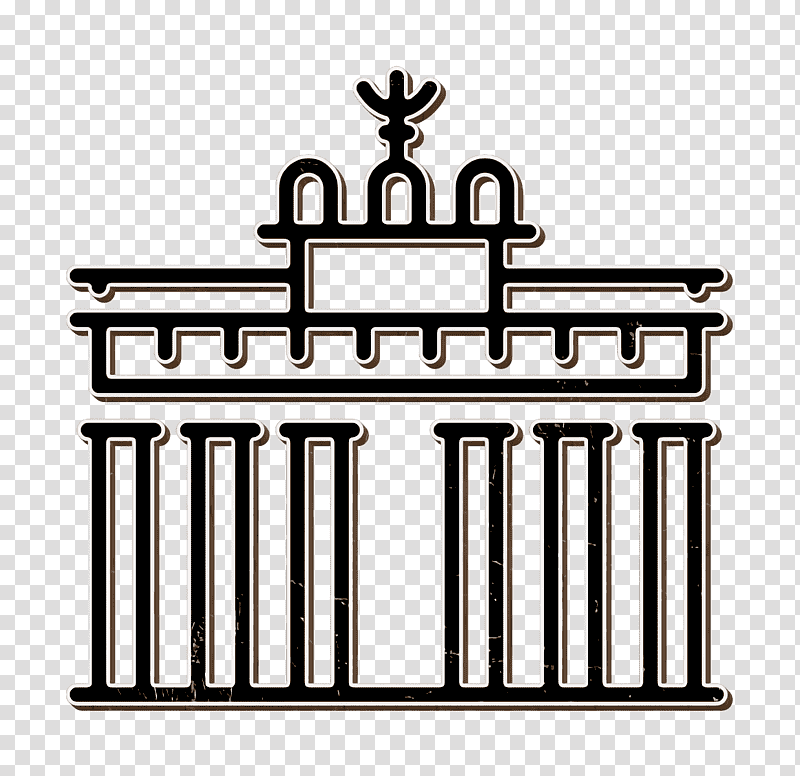 Berlin icon Brandenburg gate icon Monuments icon, Reichstag Building, Tourist Attraction, Triumphal Arch, Language transparent background PNG clipart