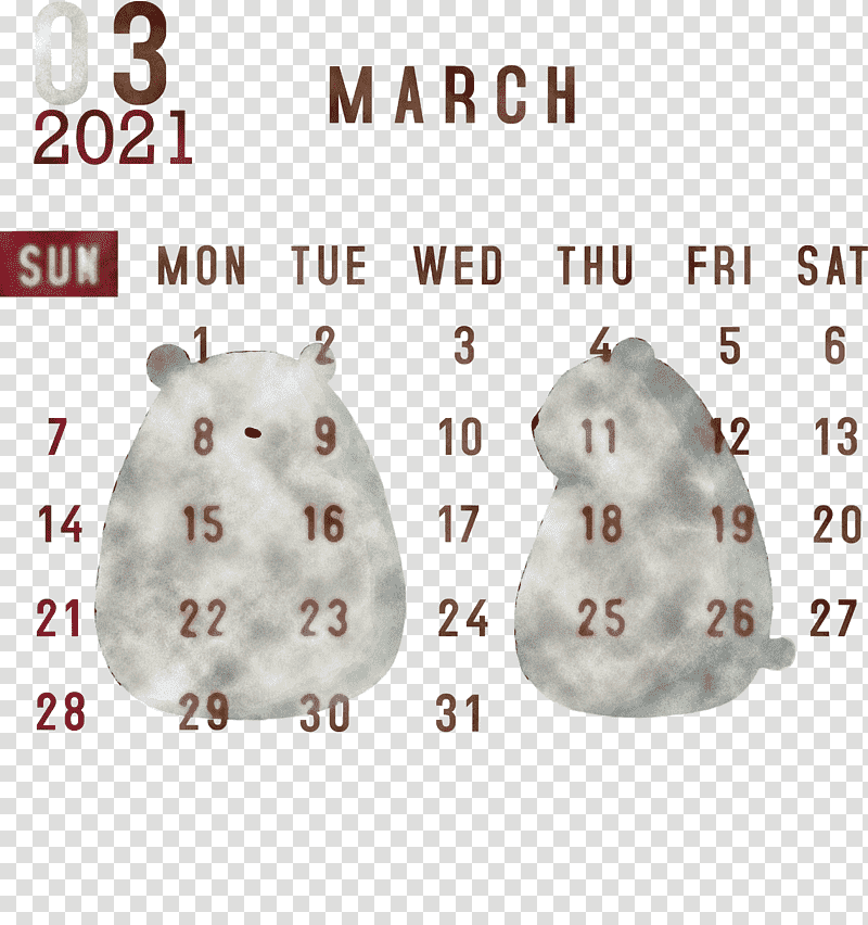 March 2021 Printable Calendar March 2021 Calendar 2021 Calendar, March Calendar, Meter, Jewellery, Material, Human Body, Science transparent background PNG clipart