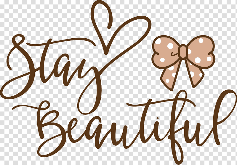 Stay Beautiful Beautiful Fashion, Logo, Calligraphy, Line, Meter, Flower, Geometry transparent background PNG clipart