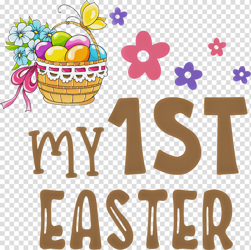 My 1st Easter easter baskets easter day, Line, Meter, Number, Happiness, Party, Geometry transparent background PNG clipart
