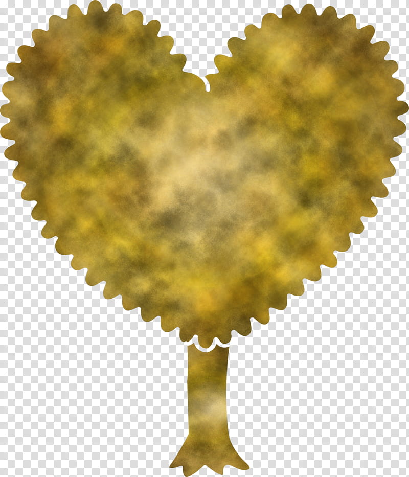 yellow heart, Cartoon Tree, Abstract Tree, Tree transparent background PNG clipart