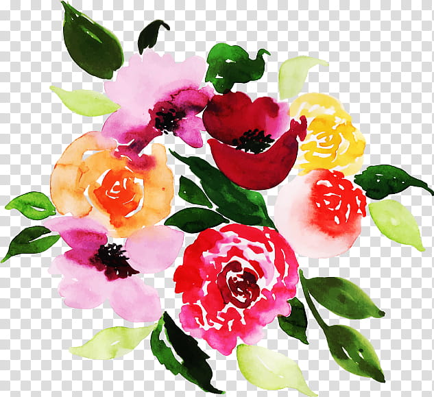 Artificial flower, Pink, Plant, Petal, Watercolor Paint, Cut Flowers, Camellia, Bouquet transparent background PNG clipart