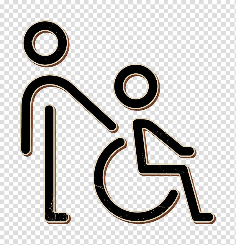 Human life icon Taking Care of Disabled People icon Wheelchair icon, Logo, transparent background PNG clipart