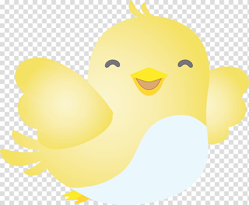 yellow bird beak rubber ducky chicken, Watercolor, Paint, Wet Ink transparent background PNG clipart