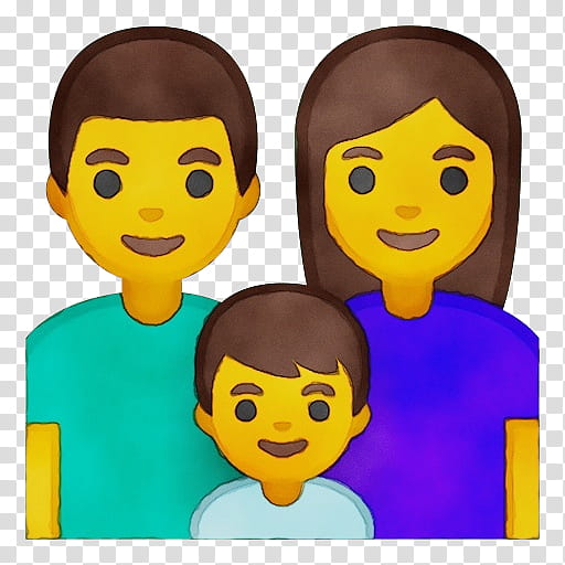 Happy Family, Emoji, Woman, Heart, Love, Holding Hands, Girl, Face transparent background PNG clipart