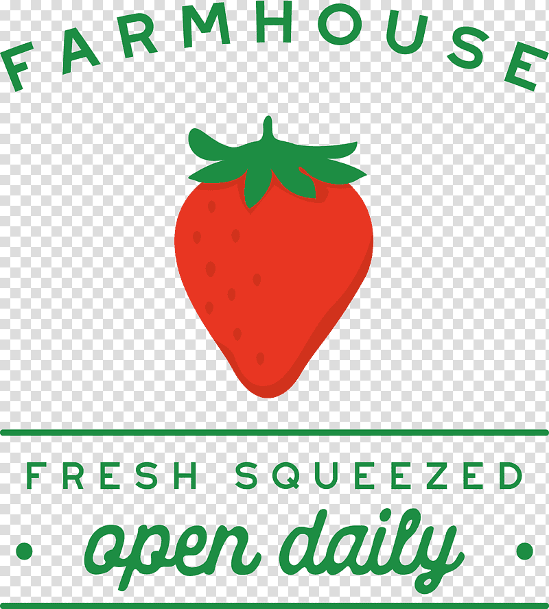 farmhouse fresh squeezed open daily, Natural Food, Strawberry, Superfood, Logo, Plant, Fruit transparent background PNG clipart