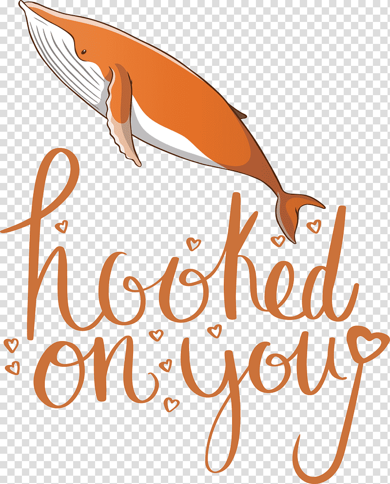 Fishing hooked on you, Logo, Calligraphy, Line, Beak, Orange Sa, Meter transparent background PNG clipart