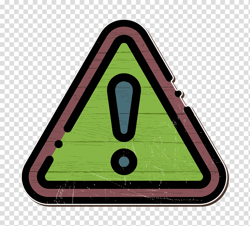 Warning icon Traffic Signs icon Error icon, Triangle, Green, Meter, Number, Mathematics, Geometry transparent background PNG clipart