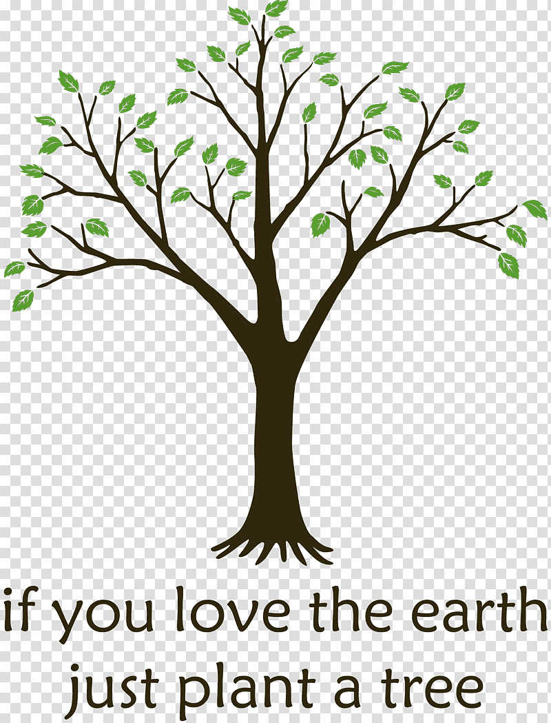 plant a tree arbor day go green, Eco, Branch, Leaf, Twig, Root, Plant Stem transparent background PNG clipart