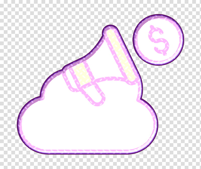 Investment icon Cloud icon, Light, Purple, Violet, Magenta transparent background PNG clipart