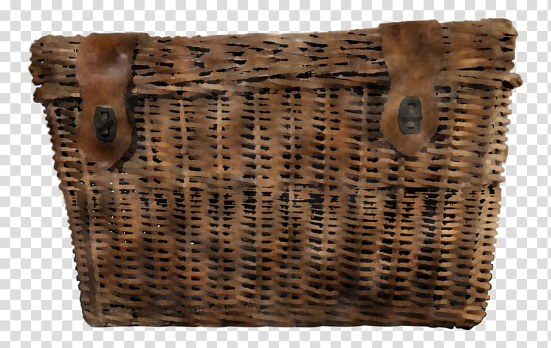 basket wicker brown storage basket home accessories, Hamper transparent background PNG clipart