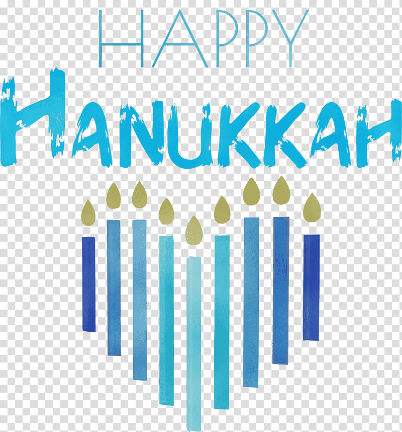 logo font meter line microsoft azure, Hanukkah, Happy Hanukkah, Watercolor, Paint, Wet Ink, Behavior transparent background PNG clipart