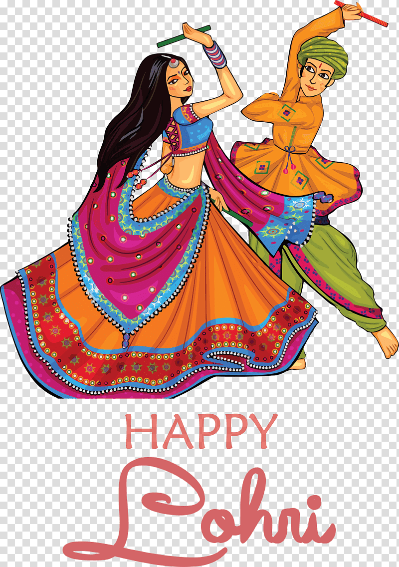 Happy Lohri, Dandiya Raas, Garba, Folk Dance, Festival, Painting, Rangoli transparent background PNG clipart