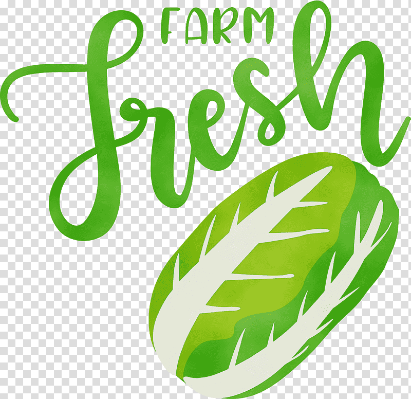 logo leaf green meter fruit, Farm Fresh, Watercolor, Paint, Wet Ink, Biology, Plant transparent background PNG clipart