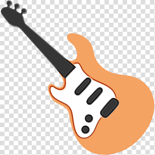Guitar, Watercolor, Paint, Wet Ink, Bass Guitar, String Instrument, Electronic Musical Instrument transparent background PNG clipart
