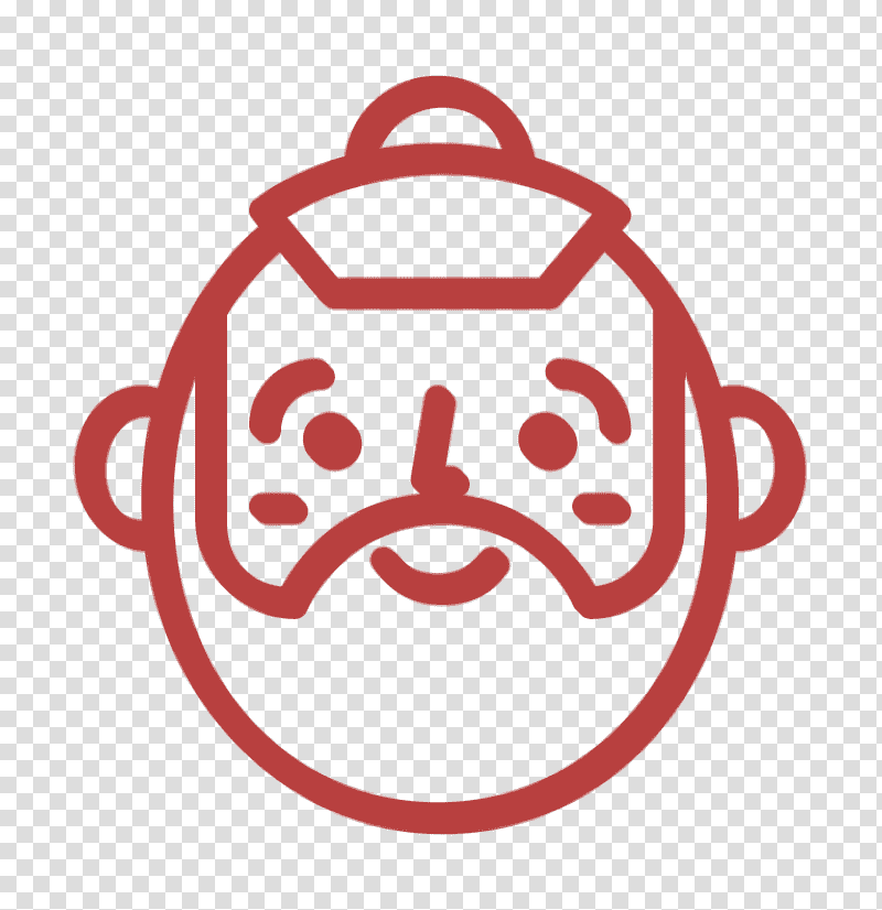Happy People Outline icon Man icon Beard icon, Line Art, Emoji, Emoticon, Emoji Art, Smiley, Snare Drum transparent background PNG clipart