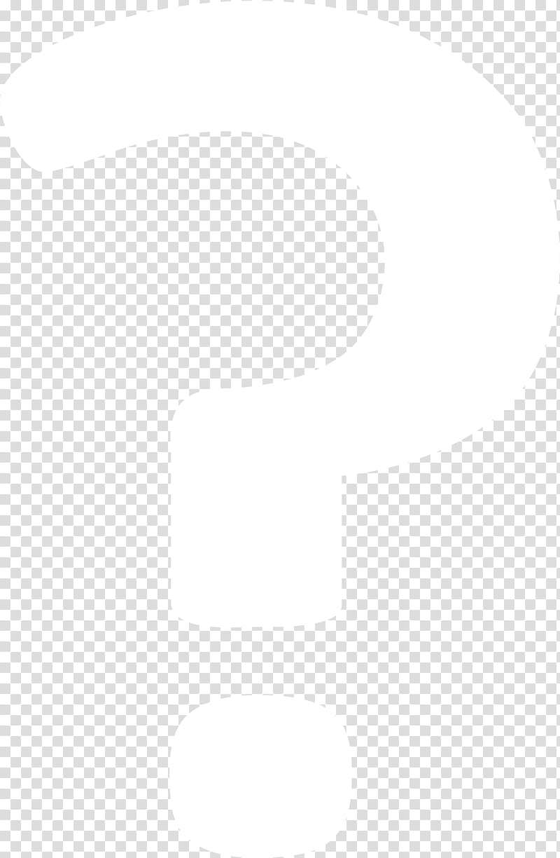 Question Mark, White, Black, Line transparent background PNG clipart