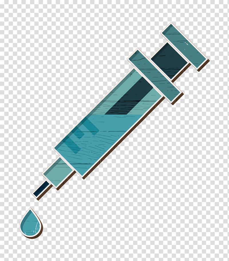 Vaccine icon Syringe icon Tattoo icon, Medical Equipment, Turquoise, Service transparent background PNG clipart