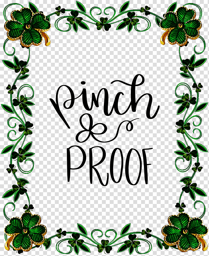 Pinch Proof St Patricks Day Saint Patrick, Frame, Interior Design Services, Painting, Watercolor Painting, Floral Design transparent background PNG clipart