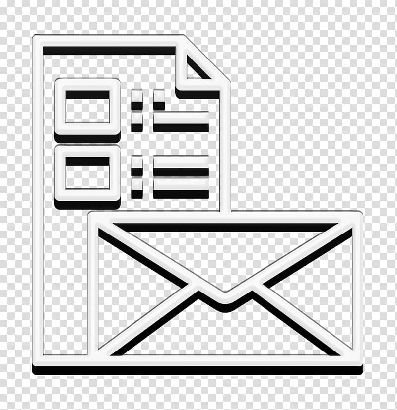 Digital Service icon Email icon Newsletter icon, Line, Logo, Coloring ...