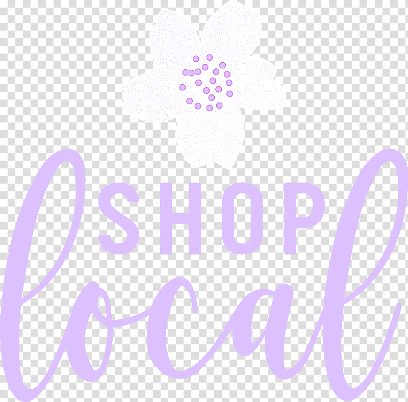 SHOP LOCAL, Logo, Flower, Petal, Line, Lavender, Geometry transparent background PNG clipart