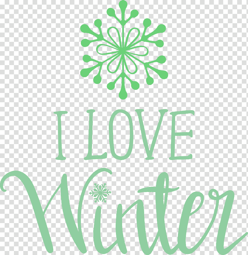Floral design, I Love Winter, Winter
, Watercolor, Paint, Wet Ink, Logo transparent background PNG clipart