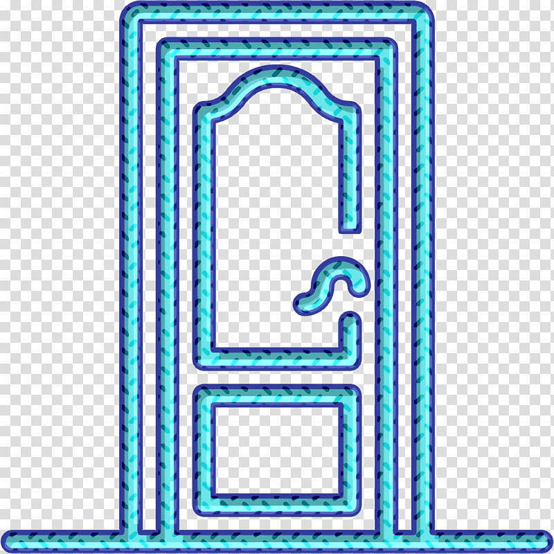 Single door icon Door icon Architectural Doors icon, Line, Number, Meter, Microsoft Azure, Geometry, Mathematics transparent background PNG clipart