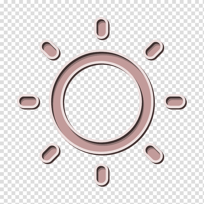 Sun icon Weather Elements icon, Logo transparent background PNG clipart