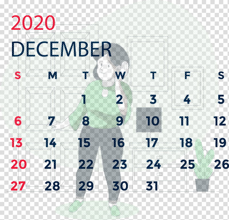 December 2020 Printable Calendar December 2020 Calendar, Meter, International Spa Association, Uniform, Research, Month, Calendar System, Area transparent background PNG clipart