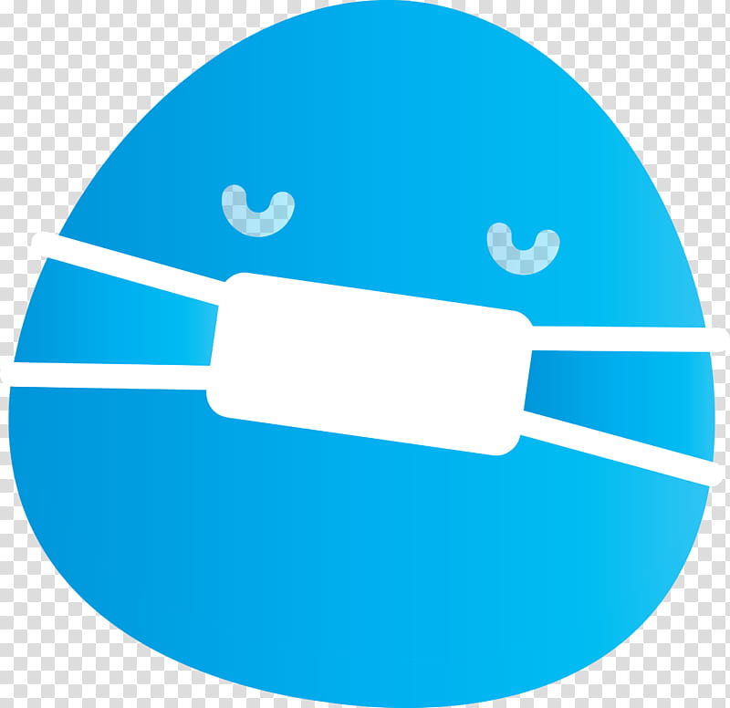 emoji medical mask Corona Virus Disease, Blue, Turquoise, Aqua, Circle, Logo, Symbol transparent background PNG clipart