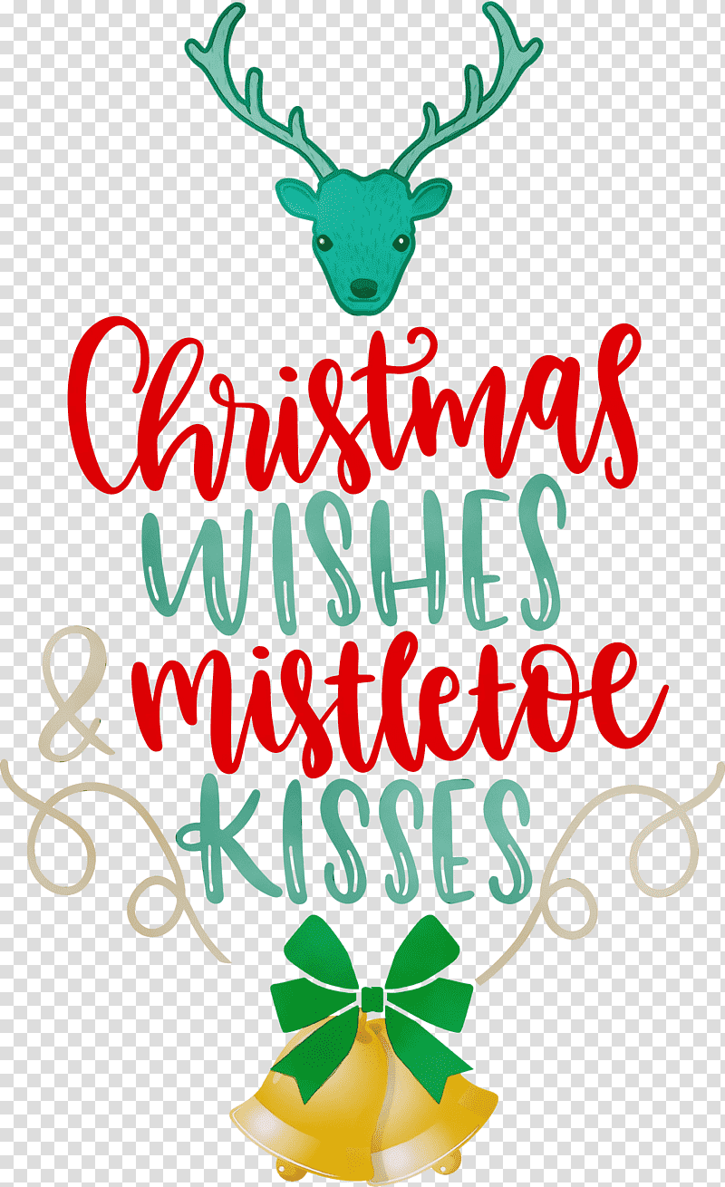 deer antler leaf meter m-tree, Christmas Wishes, Mistletoe Kisses, Watercolor, Paint, Wet Ink, Mtree transparent background PNG clipart
