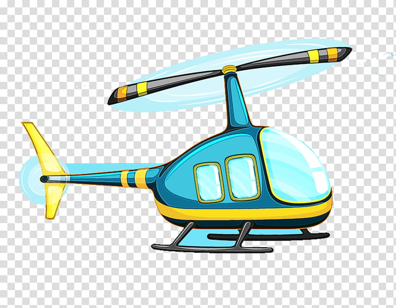helicopter helicopter rotor radio-controlled helicopter aircraft rotorcraft, Watercolor, Paint, Wet Ink, Radiocontrolled Helicopter, Cartoon, Drawing transparent background PNG clipart