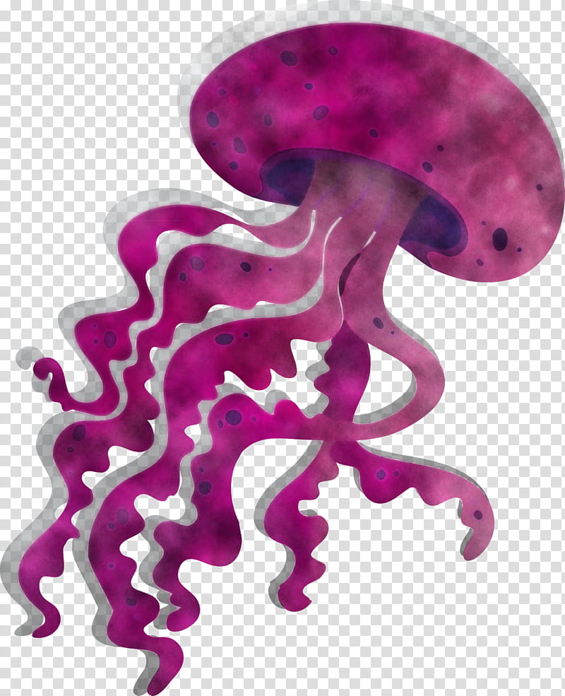 octopus pink purple violet magenta, Material Property transparent background PNG clipart