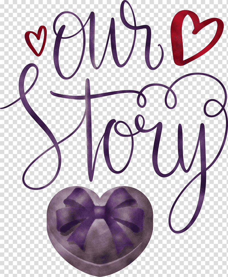 Our Story Love Quote, Heart, Stethoscope, Valentines Day, Text, Collage, Lavender transparent background PNG clipart