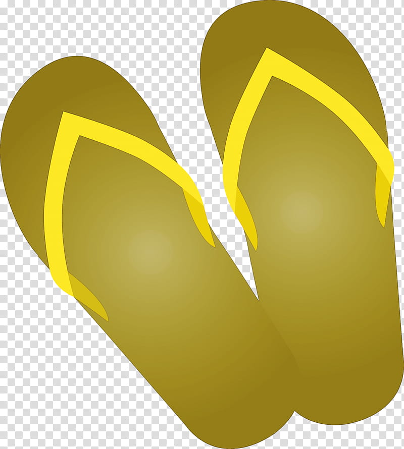 travel elements, Slipper, Shoe, Flipflops, Yellow, Green, Summer Beach Flip Flops, Footwear transparent background PNG clipart