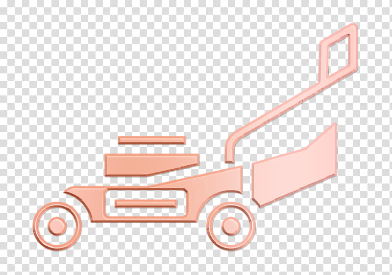 Cultivation icon Farming and gardening icon Lawn mower icon, Pink, Vehicle, Line, Car transparent background PNG clipart