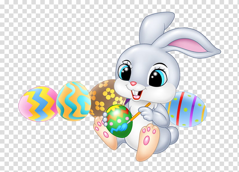 Easter bunny, Easter Egg, Rabbit, Easter
, Rabbits And Hares, Animal Figure transparent background PNG clipart