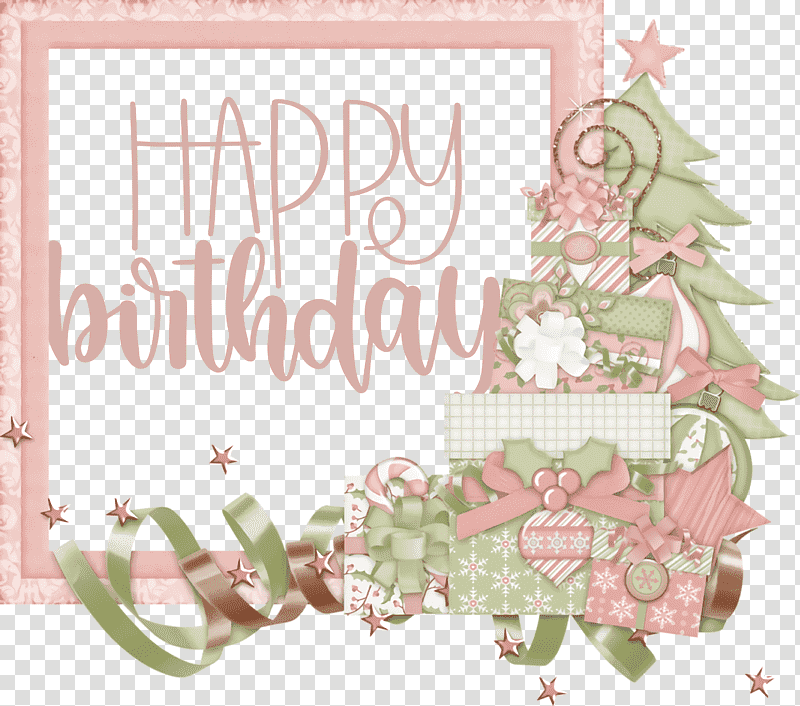 Birthday Happy Birthday, Birthday
, Happy Birthday
, Frame, Gift, Christmas Gift, Christmas Day transparent background PNG clipart