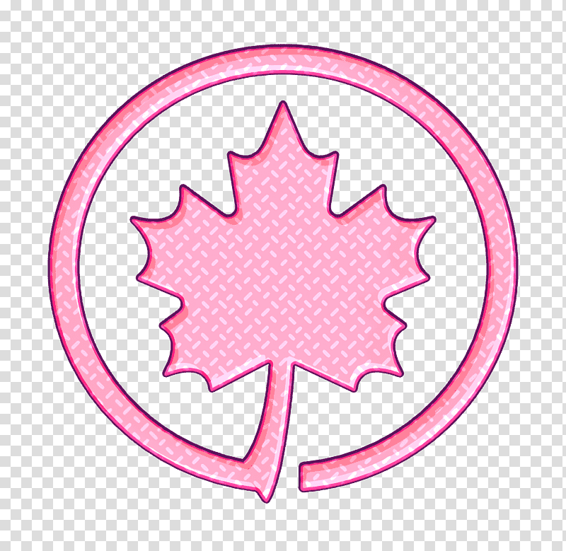 Logo icon Air canada icon Transport Logos icon, Leaf, Tree, Symbol, Petal, Meter, Line transparent background PNG clipart