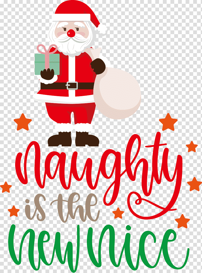 Naughty Chrismtas Santa Claus, Christmas Day, Christmas Ornament, Christmas Tree, Holiday Ornament, Christmas Ornament M, Santa Clausm transparent background PNG clipart