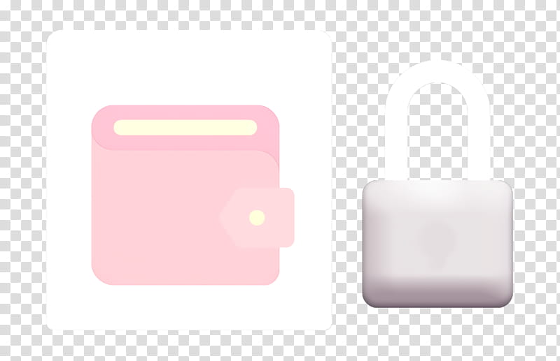 Digital wallet icon Data Protection icon, Pink, Text, Magenta, Material Property, Rectangle, Plastic, Padlock transparent background PNG clipart